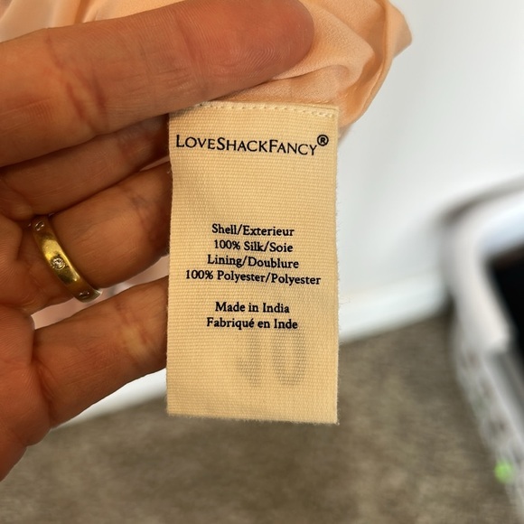 LoveShackFancy  Popover Dress Color: Sunset Pink - Picture 6 of 9